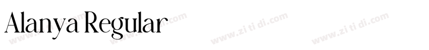 Alanya Regular字体转换